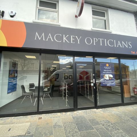 Mackey Opticians shop front