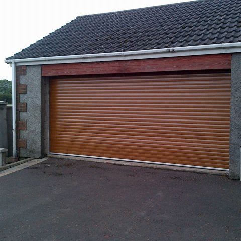 Domestic double roller door