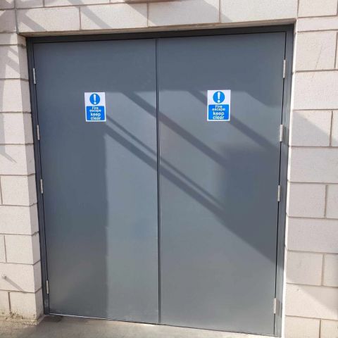 Steel door