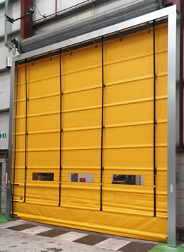 Rapid rise doors